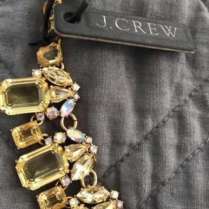 J. Crew Jewelry - J crew cluster drop crystal necklace in citrus J. Crew Jewelry - J crew cluster drop crystal necklace in citrus